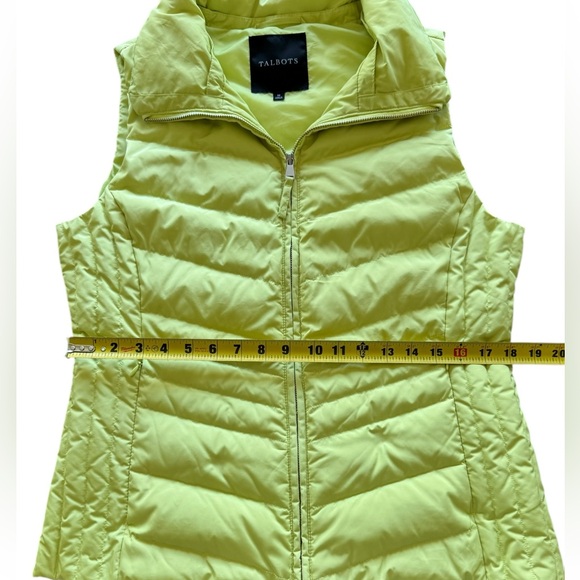 Talbots Down Puffer Vest Green Women’s Medium - Picture 7 of 10